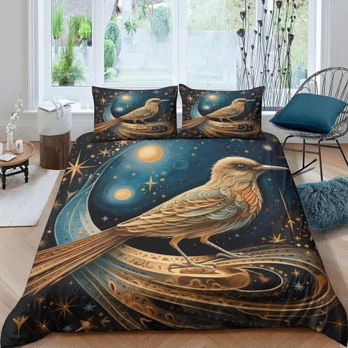 Art Bird Housse De Couette Abstraite Queen Size | Parure De Lit Bir... on Productcaster.