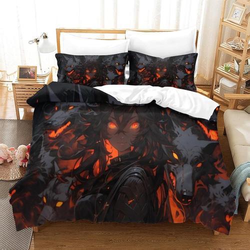 Anime D Parure De Lit En Microfibre Douce Avec Housse De Couette Et... on Productcaster.