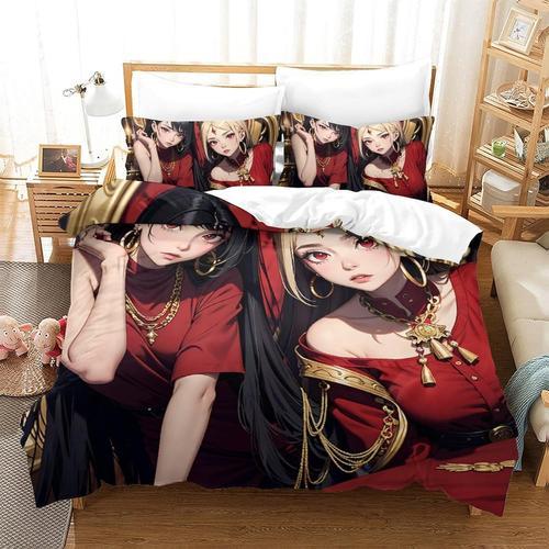 Anime Girls Parure De Lit Pi¿¿Ces Imprim¿¿E En D Avec Housse De Cou... on Productcaster.