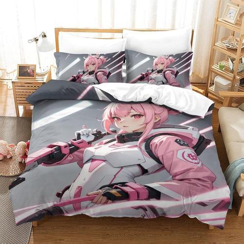 Anime Girl Parure De Lit Pi¿¿Ces Imprim¿¿E En D Avec Housse De Coue... on Productcaster.