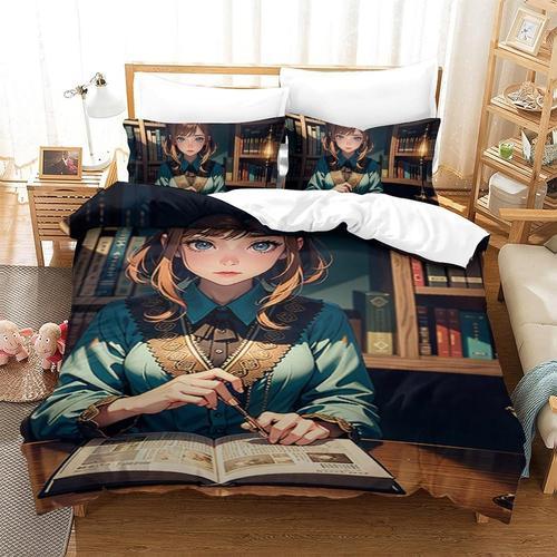 Anime Girls Parure De Lit Imprim¿¿E En D Avec Housse De Couette Et ... on Productcaster.