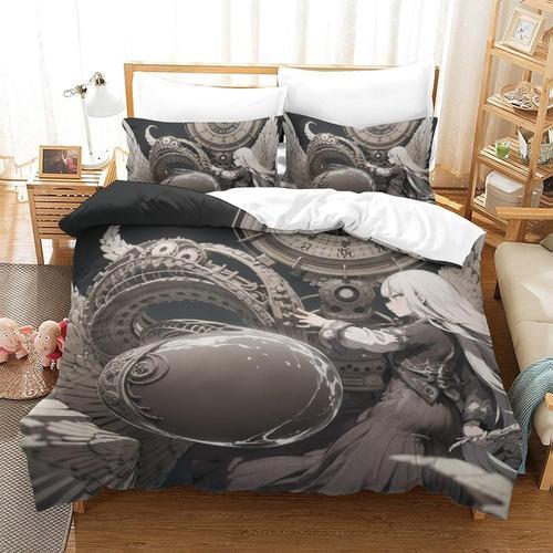 Anime Girl Parure De Lit Imprim¿¿E D Avec Housse De Couette Pour En... on Productcaster.