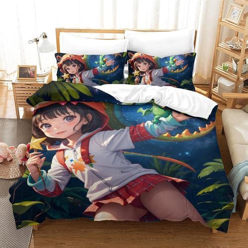 Anime Girl Housse De Couette Imprim¿¿E En D Housse De Couette Houss... on Productcaster.