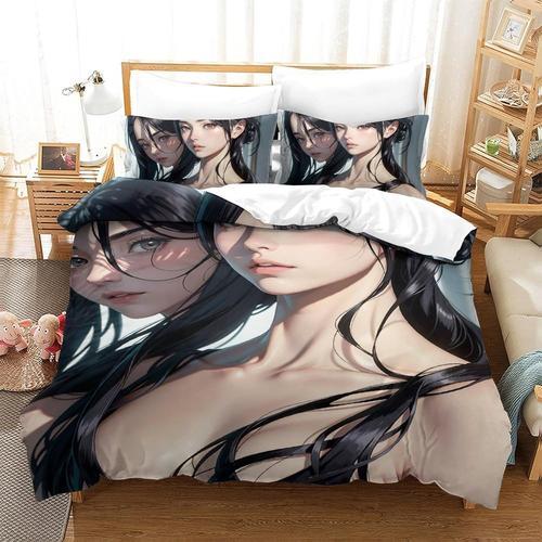 Anime Girls Housse De Couette Housse De Couette Imprim¿¿E D Parure ... on Productcaster.