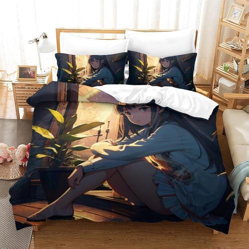 Anime Girl Housse De Couette Imprim¿¿E En D Housse De Couette Houss... on Productcaster.