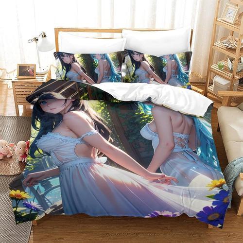 Anime Girl Parure De Lit Imprim¿¿E D Avec Housse De Couette Pi¿¿Ces... on Productcaster.