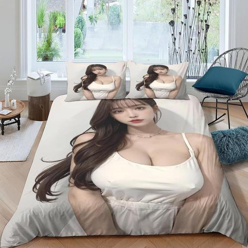 Parure De Lit Sexy Pour Filles - Imprim¿¿ 3d - Belle Femme - Housse... on Productcaster.