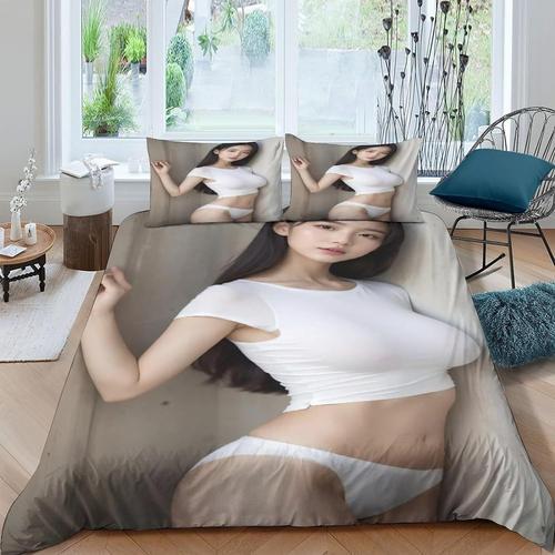 Parure De Lit Sexy Pour Filles 3d Imprim¿¿E Belle Femme Housse De C... on Productcaster.