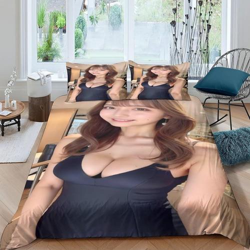 Sexy Girls 3d Imprim¿¿ Belle Femme Housse De Couette Parure De Lit ... on Productcaster.