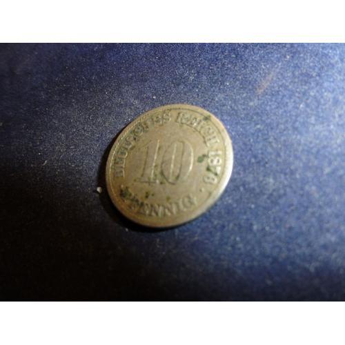 Empire Allemand,10 Reichpfennig,1876 on Productcaster.