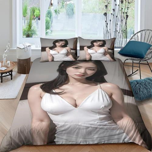 Housse De Couette Sexy Pour Filles 3d Imprim¿¿E Belle Femme Parure ... on Productcaster.