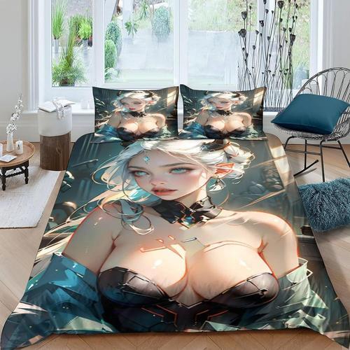 Beautiful Girl 3d Imprim¿¿ Housse De Couette Pour Fille Exquise Hou... on Productcaster.