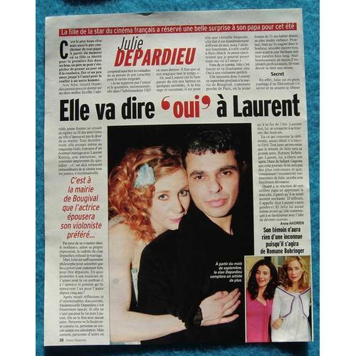 France Dimanche N°3122 Coupure De Presse: Julie Depardieu, Laurent ... on Productcaster.