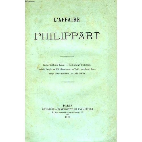 L'affaire Philippart on Productcaster.