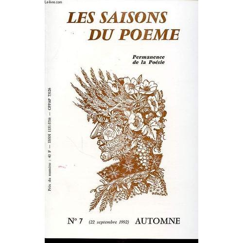 Les Saisons Du Poeme N°7 Permanence De La Poesie : Automne on Productcaster.