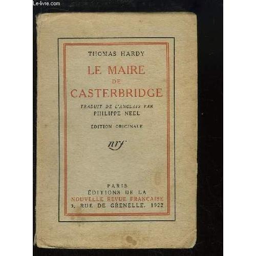 La Vie Et La Mort Du Maire De Casterbridge. Histoire D'un Homme De ... on Productcaster.