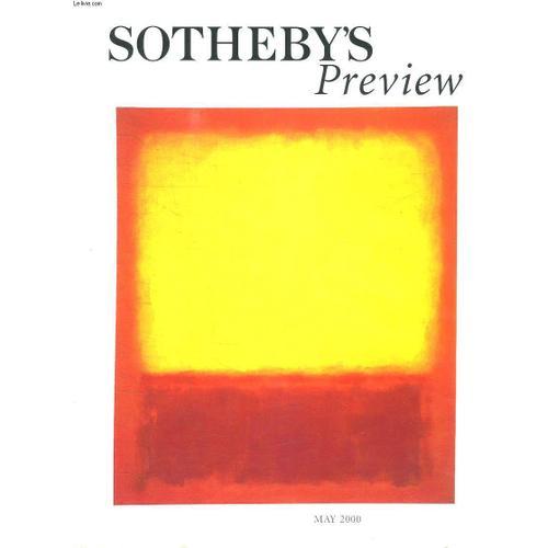 Sotheby S Preview May 2000. Sommaire: Masters Of Their Medium, Pari... on Productcaster.