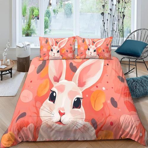 Ensemble De Housse De Couette Chaton De Dessin Anim¿¿ Queen, Lapin ... on Productcaster.