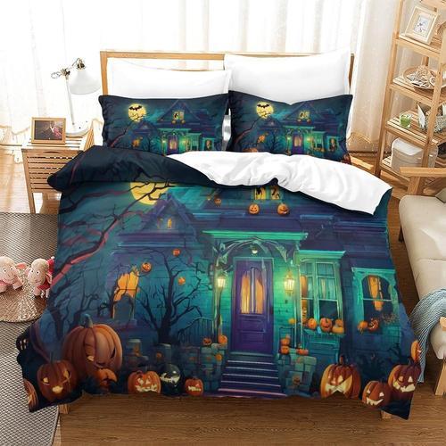 Housse De Couette Halloween, Pi¿¿Ces Adc, Literie Imprim¿¿E, Motif ... on Productcaster.