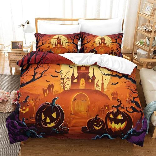 Ensemble De Housse De Couette ¿¿ Motif Imprim¿¿ Halloween 3d, Houss... on Productcaster.