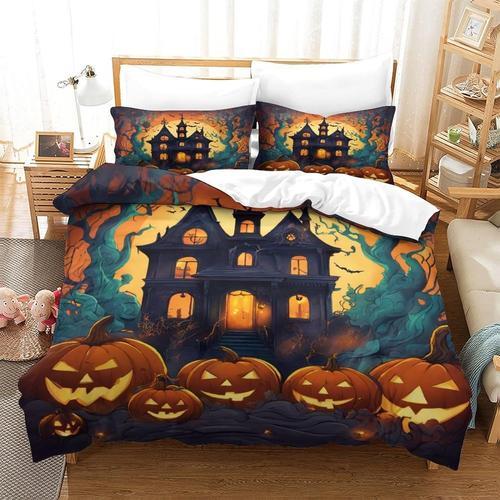 Housse De Couette Halloween, Pi¿¿Ces Adc, Literie Imprim¿¿E, Motif ... on Productcaster.