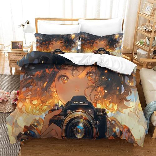 Housse De Couette Anime, Pi¿¿Ces Adc, Literie Imprim¿¿E ¿¿ Motif, H... on Productcaster.