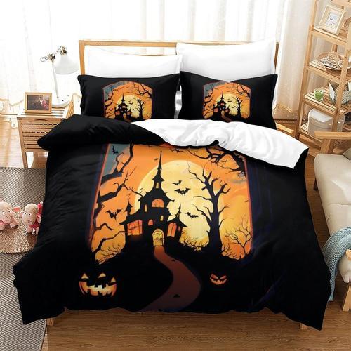 Ensemble De Housse De Couette ¿¿ Motif Imprim¿¿ Halloween 3d, Houss... on Productcaster.