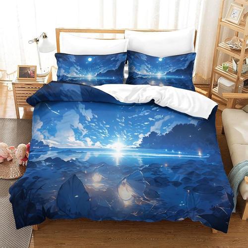 Anime 3d Parure De Lit Avec Housse De Couette Et Taies D'oreiller E... on Productcaster.