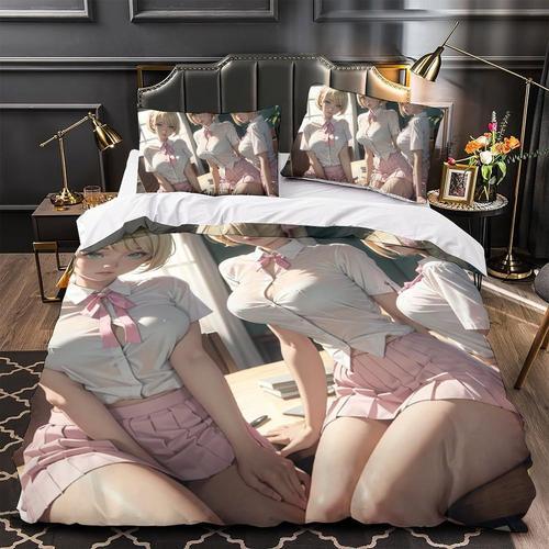 Parure De Lit Compl¿¿Te Pour Filles, Housse De Couette Imprim¿¿E 3d... on Productcaster.