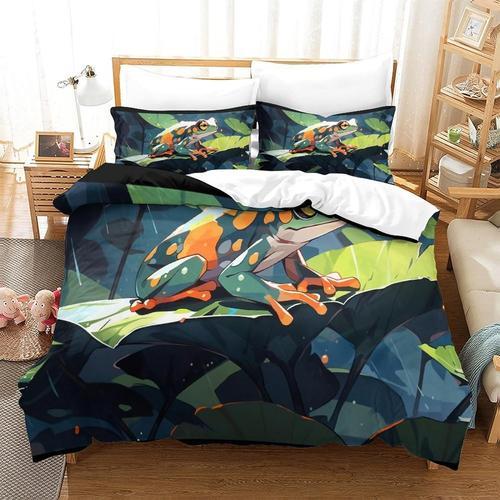 Grenouille 3d Ensemble De Housse De Couette Motif Imprim¿¿ Literie ... on Productcaster.