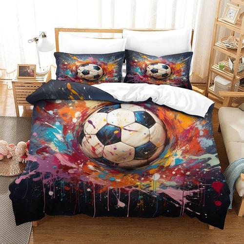 Housse De Couette De Football, Pi¿¿Ces Adc, Literie Imprim¿¿E, Hous... on Productcaster.