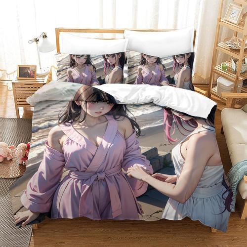 Anime Girls 3d Housse De Couette Imprim¿¿E Housse De Couette Housse... on Productcaster.