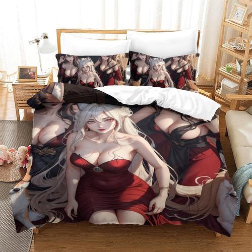 Anime Girls 3d Parure De Lit Imprim¿¿E Avec Housse De Couette Pour ... on Productcaster.