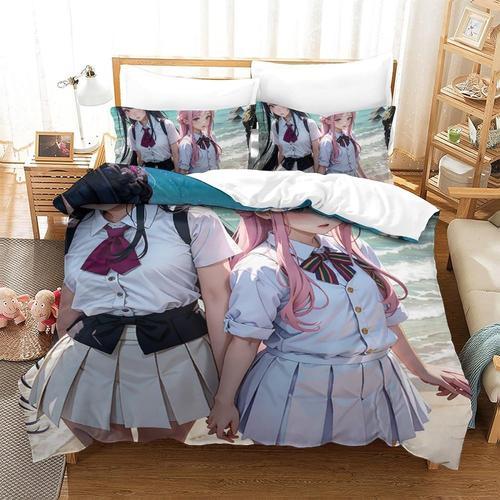 Anime Girls 3d Housse De Couette Imprim¿¿E Housse De Couette Housse... on Productcaster.