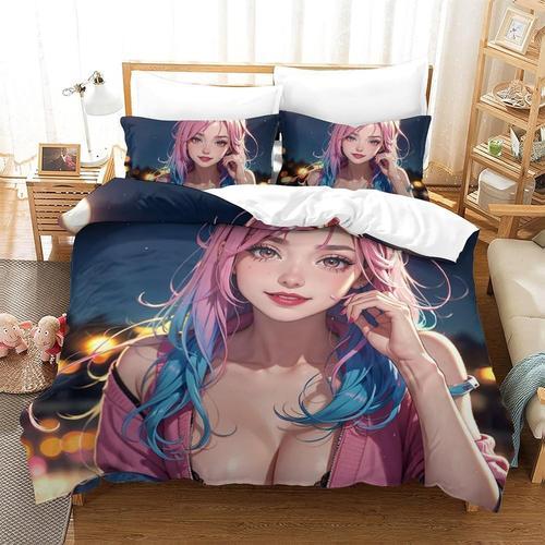 Anime Girls 3d Housse De Couette Imprim¿¿E Housse De Couette Parure... on Productcaster.