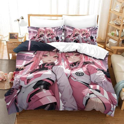 Anime Girl Parure De Lit Housse De Couette 3d Housse De Couette Imp... on Productcaster.