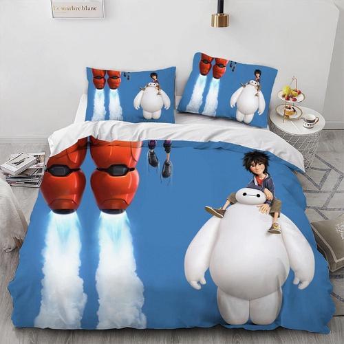 Six Heroes Baymax Parure De Lit Dover Adc Pour Gar?Ons Et Filles Ad... on Productcaster.