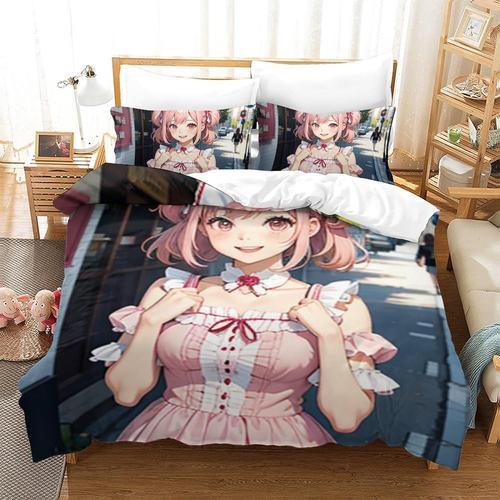 Anime Girl 3d Housse De Couette Imprim¿¿E Housse De Couette Housse ... on Productcaster.