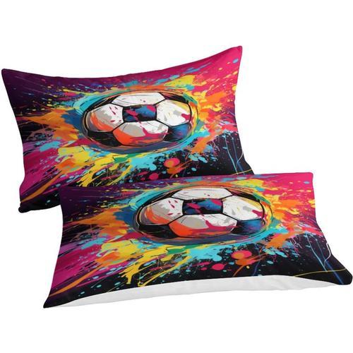 Parure De Lit De Football Artistique Avec Housse De Couette 3d Impr... on Productcaster.