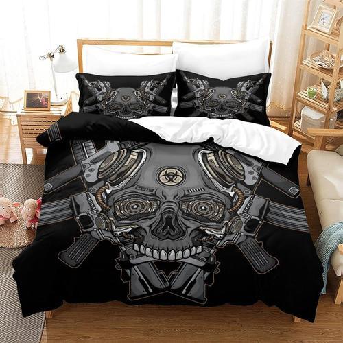 Art Skull 3d Imprim¿¿Art Skulls Artistic Skulls Housse De Couette P... on Productcaster.