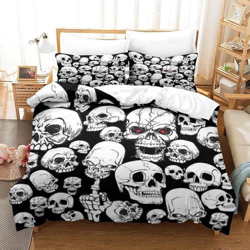 Art Skull Housse De Couette Housse De Couette 3d Imprim¿¿Eart Skull... on Productcaster.