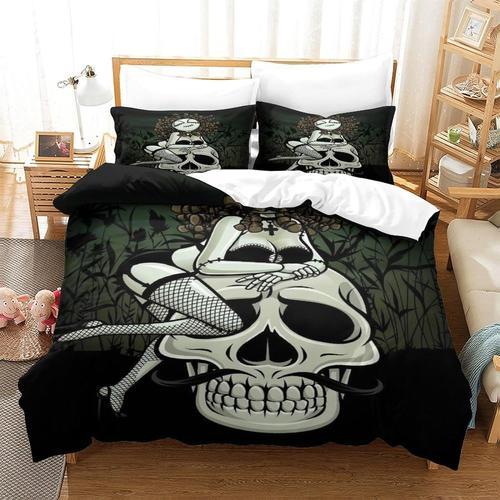 Art Skull Housse De Couette Housse De Couette 3d Imprim¿¿Eart Skull... on Productcaster.