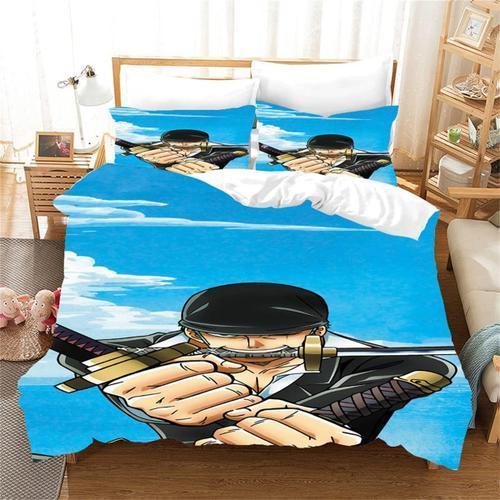 Anime One Piece Literie Housse De Couette 3d Imprim¿¿ Microfibre Tw... on Productcaster.