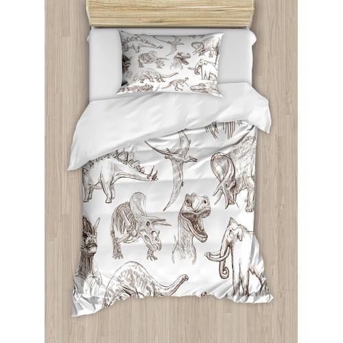 Parure De Lit Jurassic, Arrangement De Diverses Illustrations De Di... on Productcaster.