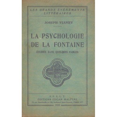 La Psychologie De La Fontaine Étudiée Dans Quelques Fables on Productcaster.