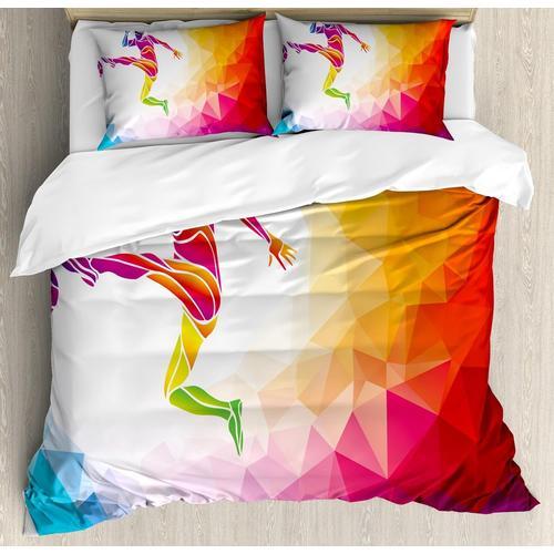 Parure De Lit Pour Chambre D'adolescent, Joueur De Football Fractal... on Productcaster.