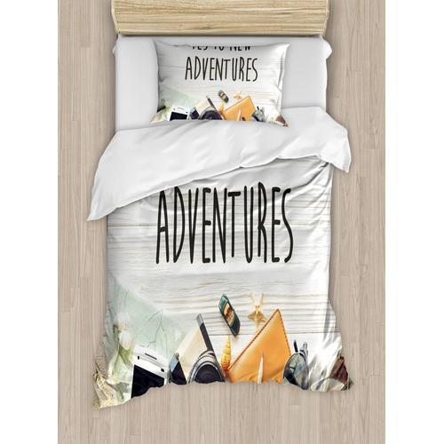 Parure De Lit Adventure, Say Yes To New Adventures Text Travel Prep... on Productcaster.