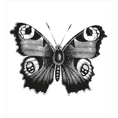 Parure De Lit Noire Et Blanche, Vanessa Paon Papillon Style Vintage... on Productcaster.