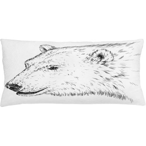 Housse De Coussin En Forme D'animal, Profil D'ours Polaire Gravé À ... on Productcaster.