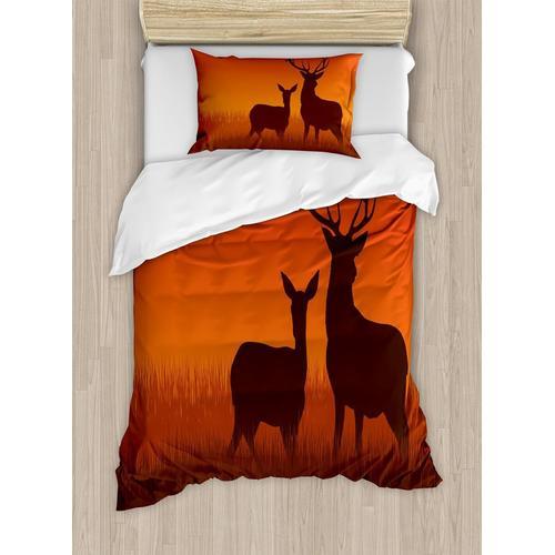 Ensemble De Housse De Couette De Chasse, Illustration De La Silhoue... on Productcaster.